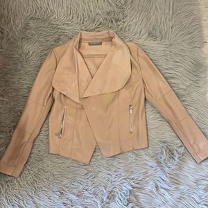 Neutral vegan leather Bagatelle jacket